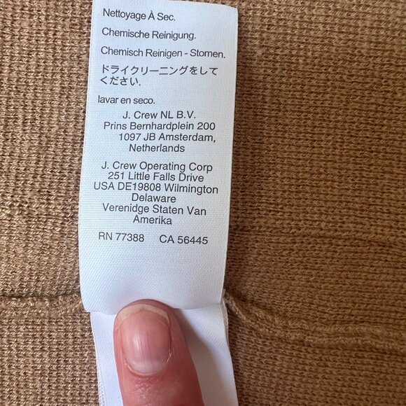 J. Crew Open-Front Eloise Sweater Blazer Cotton/Wool Blend, Size XS - Picture 11 of 16